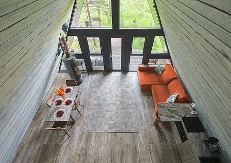  A-Frame № 15 с камином, кондиционером и террасой рис.7