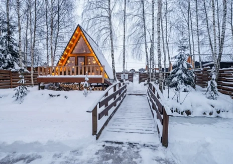  A-frame White с купелью рис.1