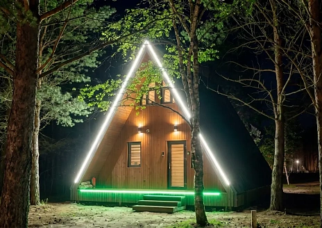  A-Frame №21 с камином, кондиционером и террасой рис.1
