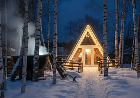  Aframe Luxe White с купелью рис.1