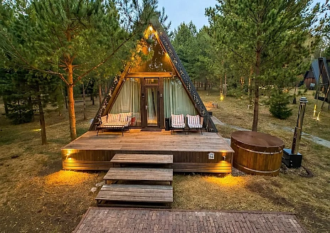  A-Frame №14 с купелью и кондиционером рис.1