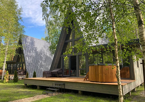 Фото - A-Frame №7 с купелью и баней рис.1  A-Frame №7 с купелью и баней рис.1