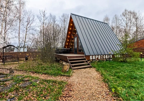  A-frame Black с баней рис.1