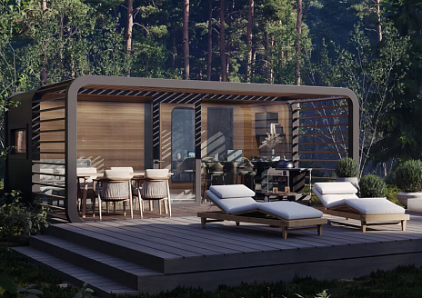  Forest lodge с чаном рис.1