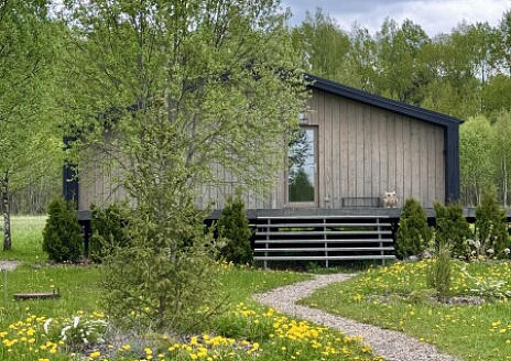  Дом для уединения с камином около леса (Дом5). Заезд в 17.00, выезд до 14.00. рис.1