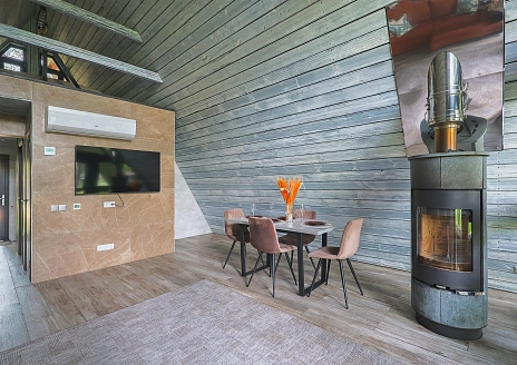  A-Frame № 15 с камином, кондиционером и террасой рис.9