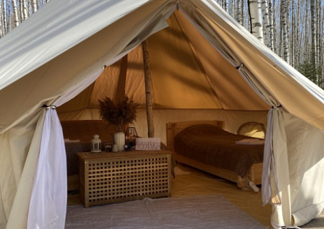  Двухместный Белл Тент с раздельными кроватями рис.1