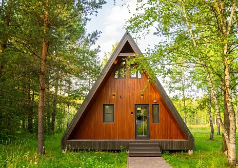  A-Frame №21 с камином, кондиционером и террасой рис.12