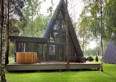  A-Frame №8 с купелью и баней рис.1