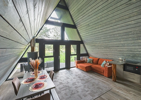  A-Frame № 15 с камином, кондиционером и террасой рис.15