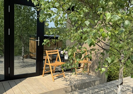  Ёлки - дача с дровяным камином и бочкой фурако рис.11