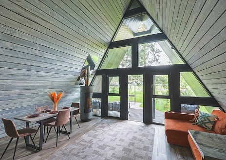  A-Frame № 15 с камином, кондиционером и террасой рис.3
