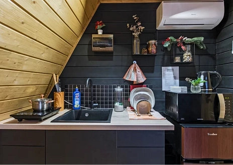  A-frame Black с баней рис.3