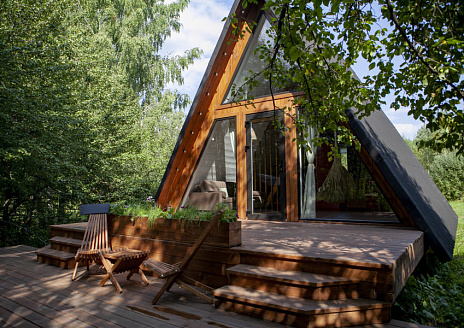 Зелёный A-frame рис.1