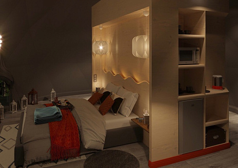  Сфера ORTO с камином с видом на реку рис.6