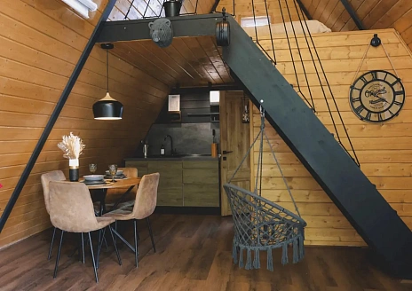  A-frame Black с баней рис.3