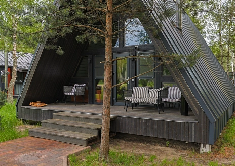  A-Frame № 15 с камином, кондиционером и террасой рис.14