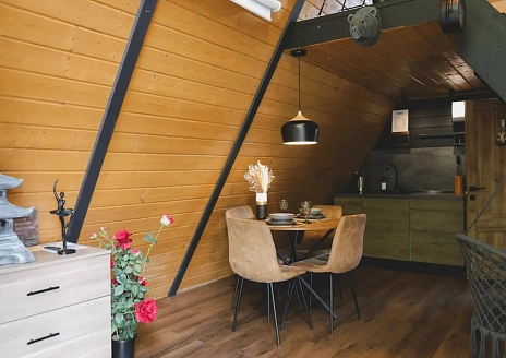  A-frame Black с баней рис.4