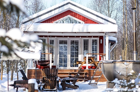 База отдыха А у реки рис.16