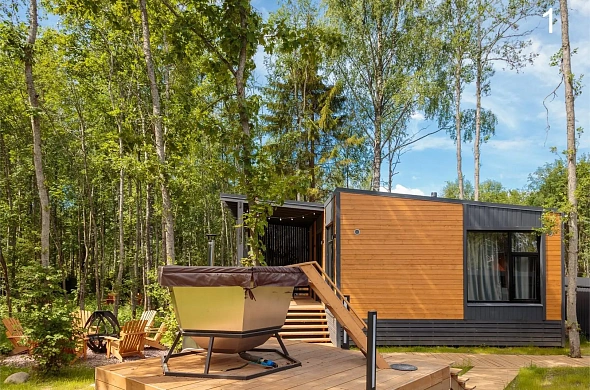 Гостевой дом Black Village Семейный рис.20